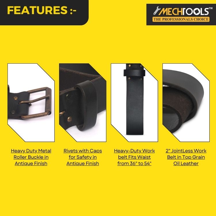 1 Pc. Heavy-Duty Jointless Work Belt - (MT14433)