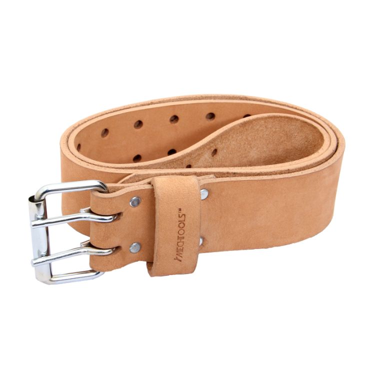 2" Leather Tool Belt with Double Buckle (Natural) - MT14446