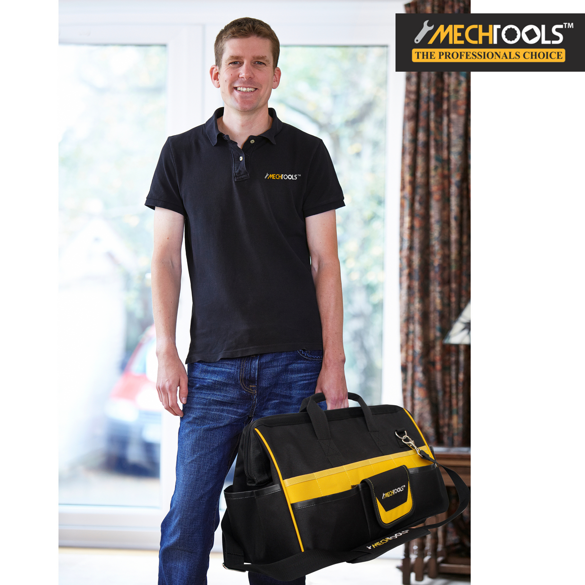 32 Pockets Contractor’s Tool Bag – Heavy-Duty Storage & Organization(MT14444)