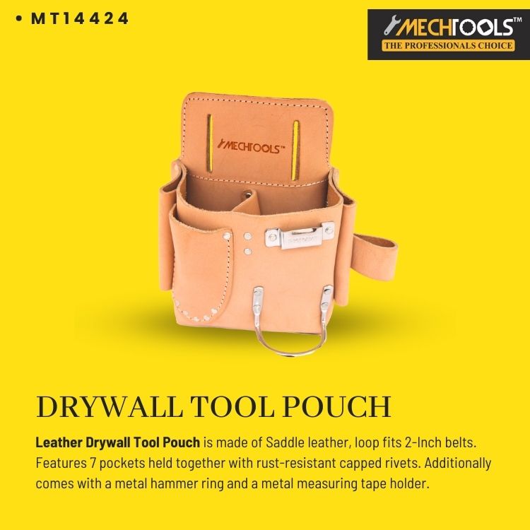 Leather Drywall Tool Pouch for Tradesperson's / Contractors - (MT14424)
