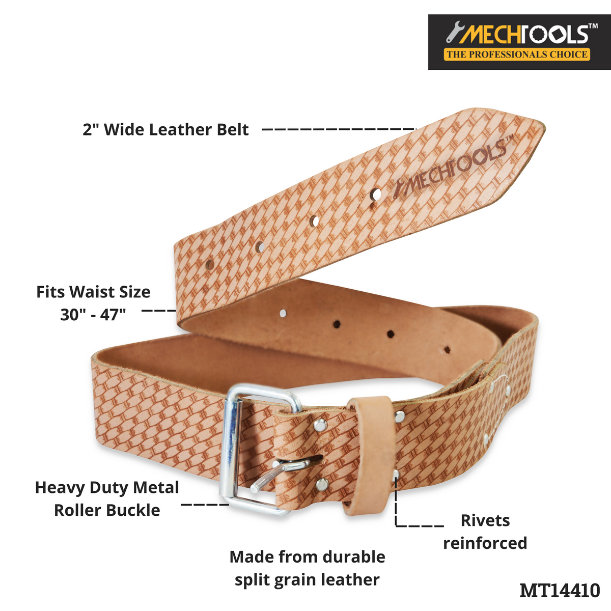 HEAVY DUTY LEATHER WORK BELT (MT14410)