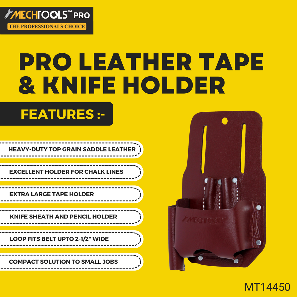 PRO Leather Tape & Knife Holder - (MT14450)