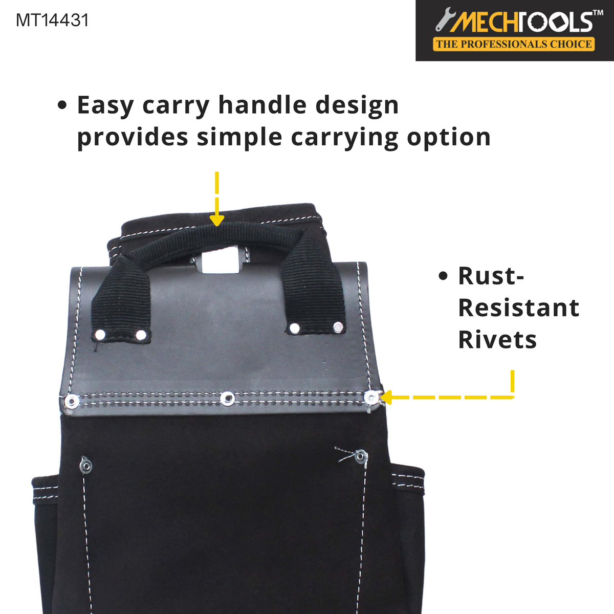 11-Pocket Combo Work Apron – Durable Split Leather with Tool Organization (MT14431)