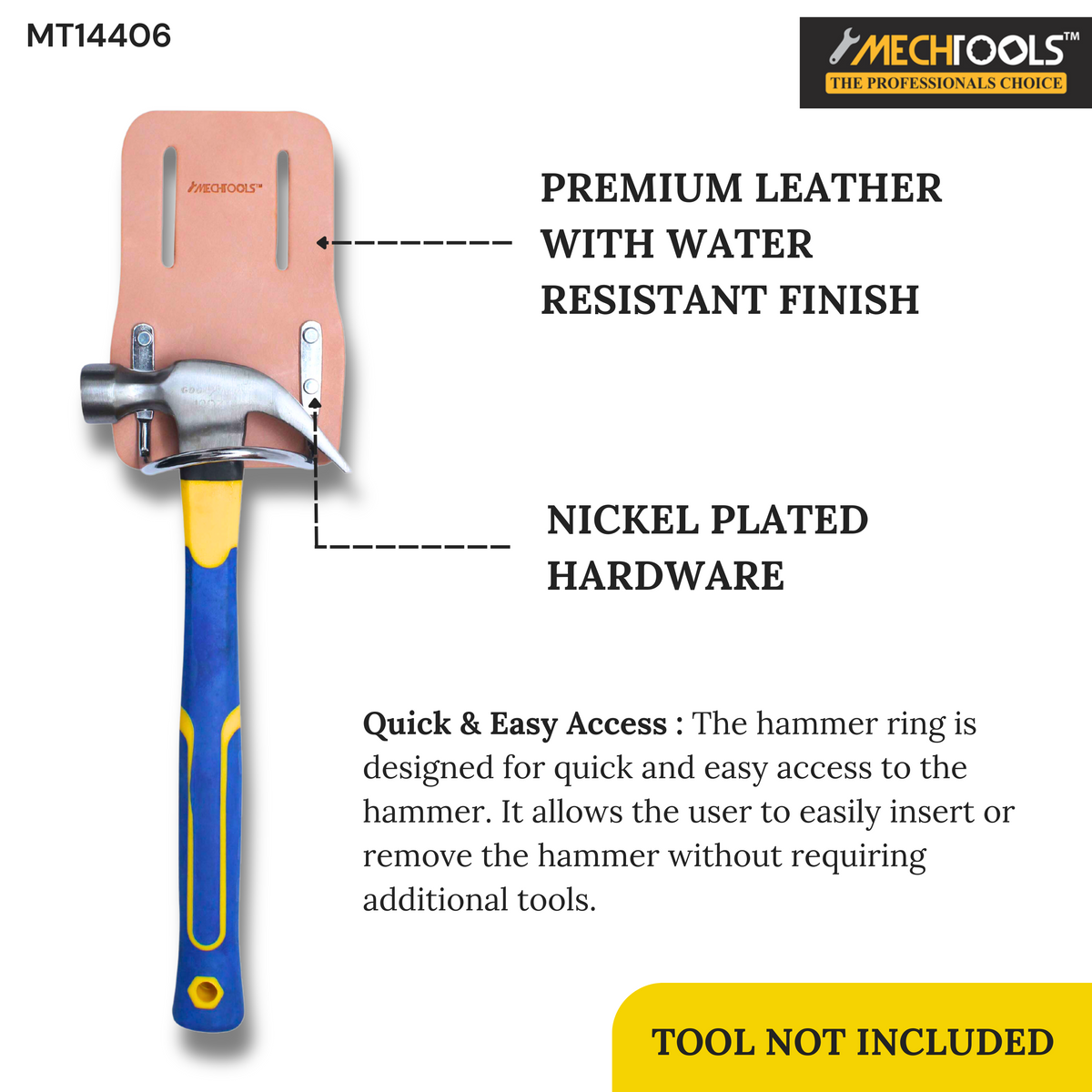 Hammer Ring for 2" Belts – Premium Water-Resistant Leather - (MT14406)
