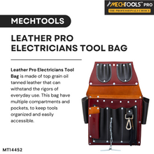 Leather PRO Electricians Tool Bag - MT14452