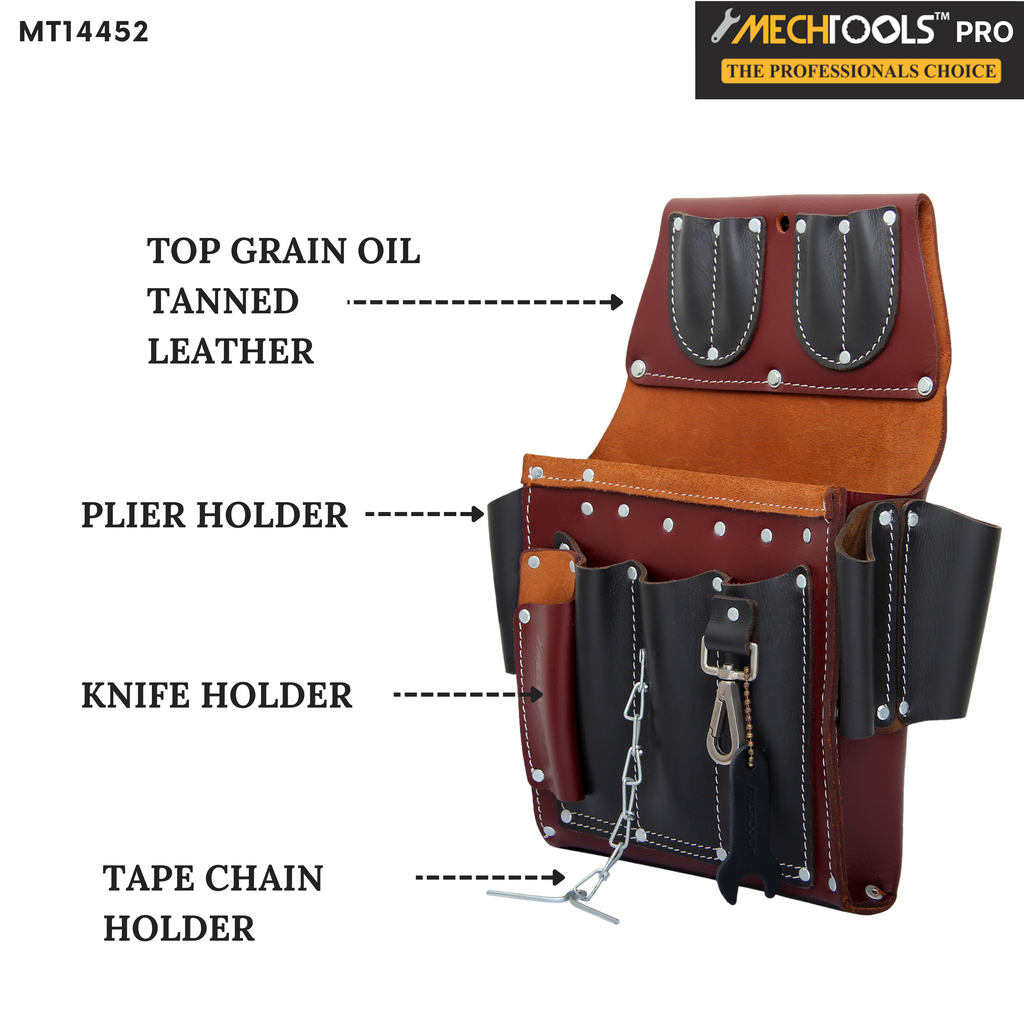 Leather PRO Electricians Tool Bag MT14452