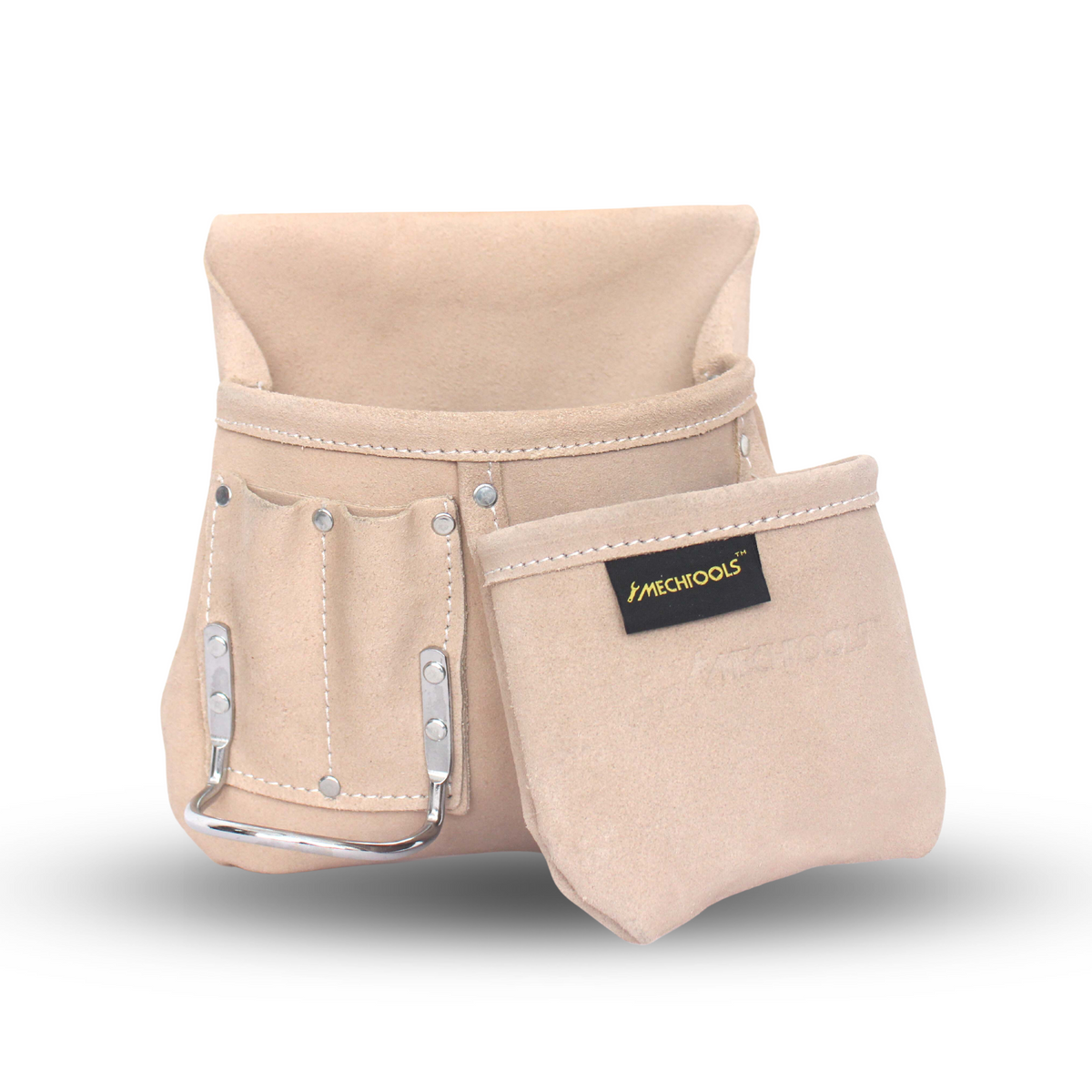 Multi-Pocket Nail & Tool Bag – Premium Leather Work Organizer (MT14414)