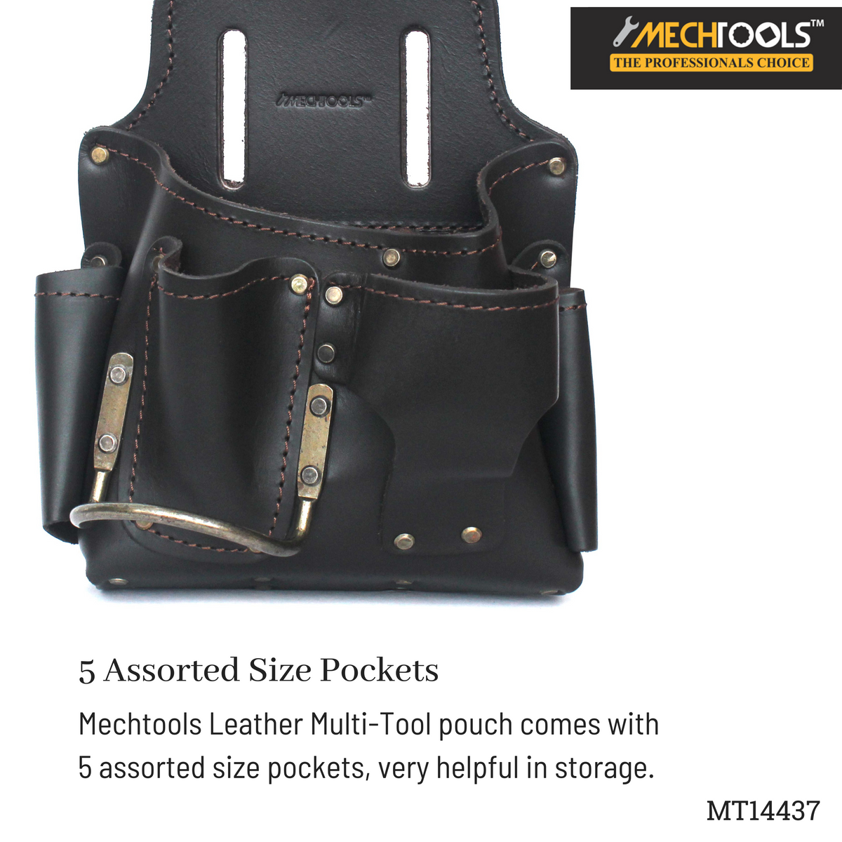 Multi-Tool Pouch for Left-Handers – Durable Leather Work Gear(MT14437)