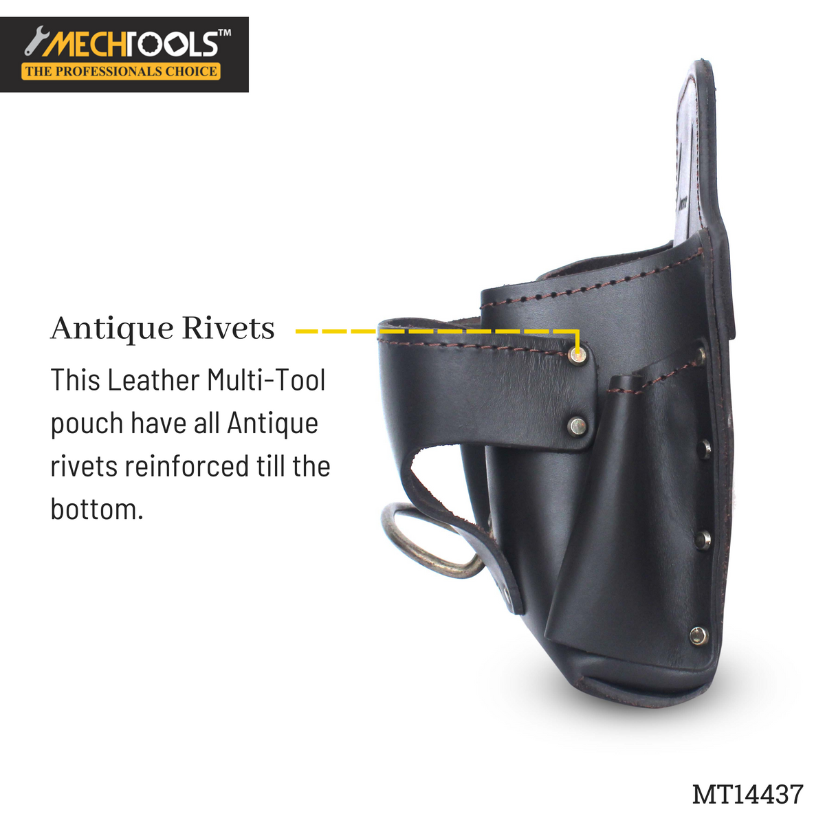 Multi-Tool Pouch for Left-Handers – Durable Leather Work Gear(MT14437)