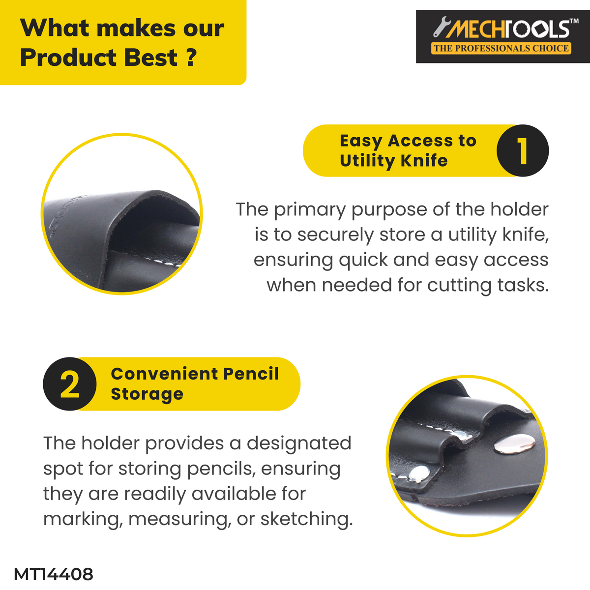 Tradesperson’s Utility Knife & Pencil Holder - (MT14408)