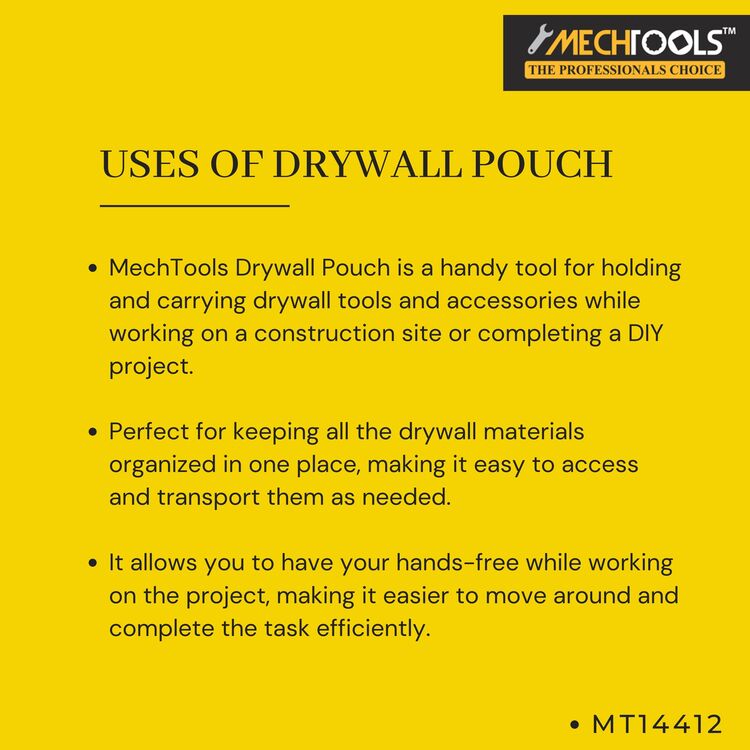 Nail/Tool/Drywall Pouch for Tradesperson's/Contractors/Builders - (MT14412)