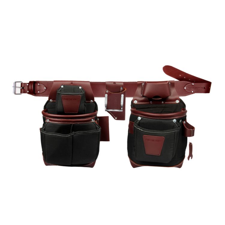 PRO Framer Tool Belt Set – Heavy-Duty Leather Work Gear for Carpenters & Framers - (MT14466-MT14470)