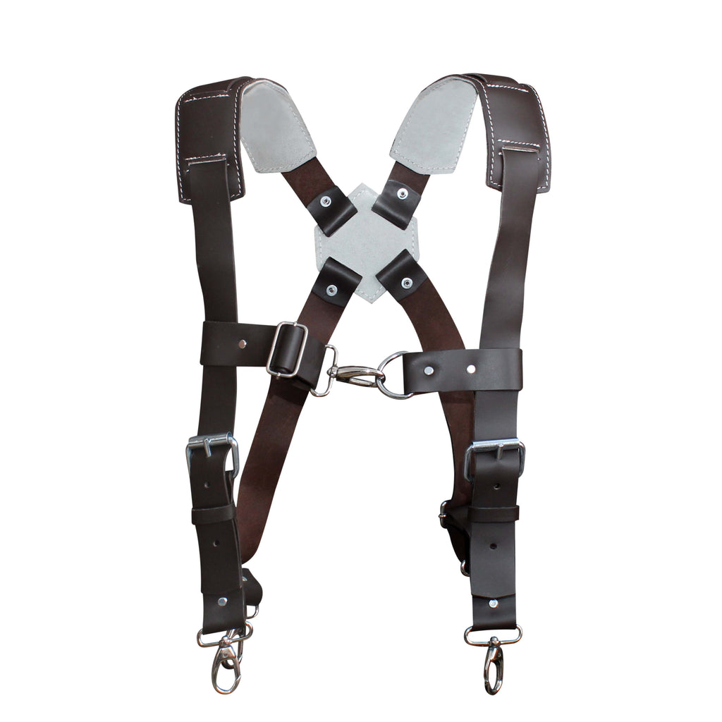 Men's Whiskey Leather Work Suspenders / Wedding Suspenders / Top Grain  Leather Suspenders / Adjustable Snap Suspenders / Durable Work Belt 